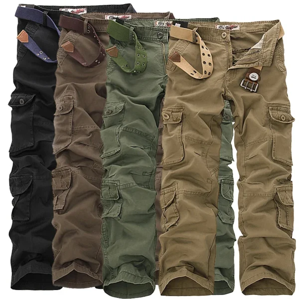 Fashion Military Cargo Pants Men Loose Baggy Tactical Trousers Oustdoor Casual Cotton Cargo Pants Men Multi Pockets Big size - Image 3