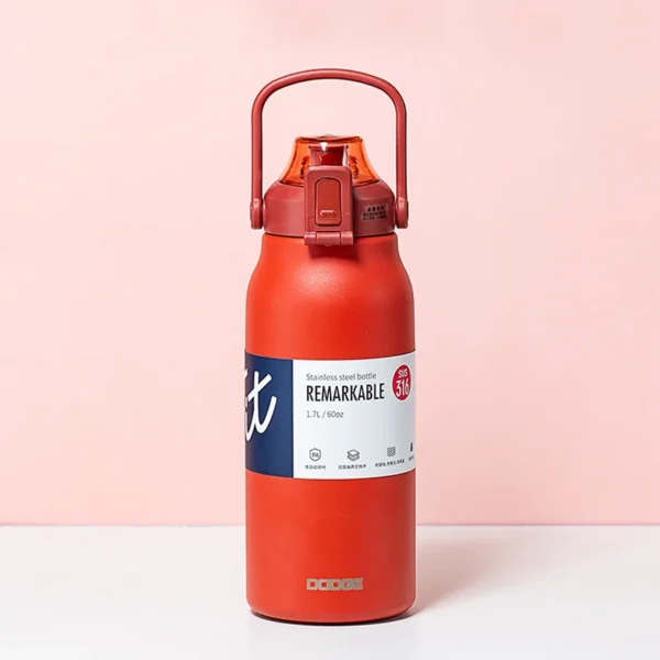 Tumbler Thermo Bottle Large Capacity With Straw Stainless Steel Thermal Water Bottle Cold and Hot Thermos Cup Vacuum Flask Gym - Image 10