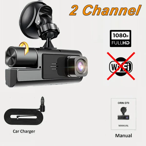 3Camera Car DVR For Car Camera 1080P Video Recorder WIFI Dash Cam Front Rear View Camera Night Vision Black Box Car Accessories - Image 9