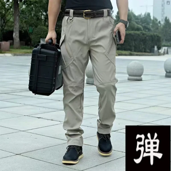 Men's Spring Fall Autumn Elastic Tactical Pants Camping Hiking Fishing Trekking Climbing Outdoor Cargo Trousers Quick Dry Sports - Image 18