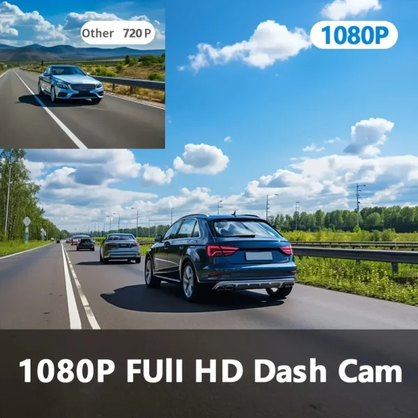 Dash Cam Front and Inside FHD 1080P Recording Car DVR Cam Small Dash Camera for Cars - Image 2