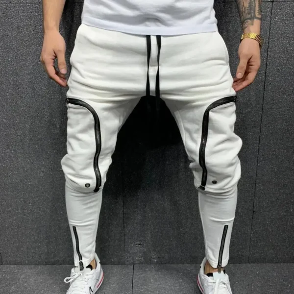 New 2023 Cargo Pants Trousers for Men Full Length Solid Color Loose Multi-pocket Drawstring Pockets Pants Male Cargo Pants 5XL - Image 2