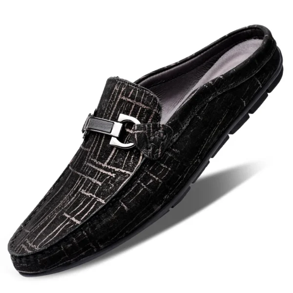 Summer Half Slip On Genuine Leather Formal Loafers