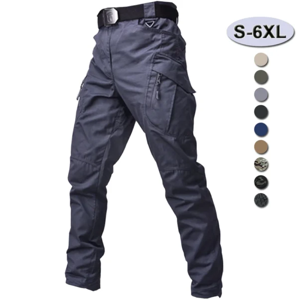 Tactical Pants Men Outdoor Work Wear Cargo Pant  Waterproof Multi-pockets Ripstop SWAT Hiking Trousers Army Overalls 6XL