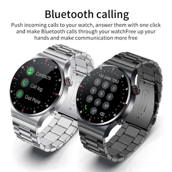 LIGE ECG+PPG Bluetooth Call Smart Watch 2023 Men AMOLED Full Touch Sports NFC Watches Men Smartwatch Waterproof For Android Ios - Image 3