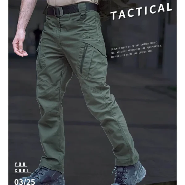 Ix7 tactical pants men's ultra-thin waterproof ankle binding workwear pants military enthusiast training pants slim fit outdoor - Image 2