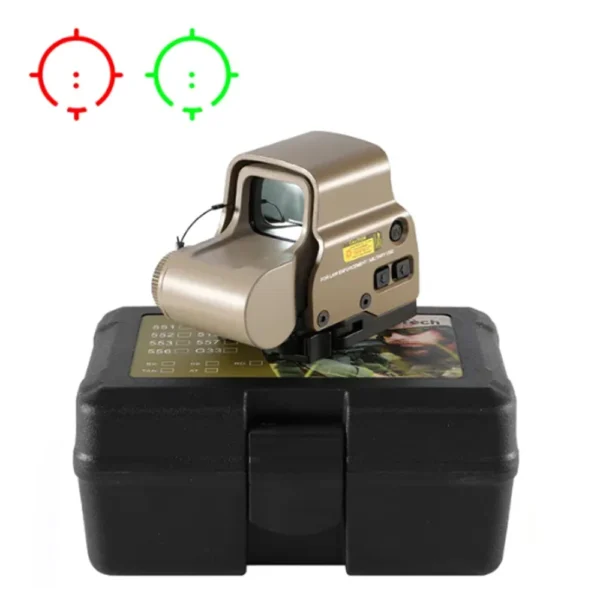 558 Red Dot Sight Holographic Sight Red Green Dot Reflex Sight with Picatinny Weaver 20mm Quick Release Mount - Image 5