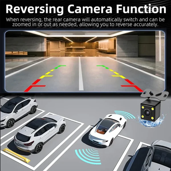 3 Channel 1080P Dash Cam Camera For Vehicle Video Recorder Black Box Front And Rear View Camera Car Night Vision Car Accessory - Image 5