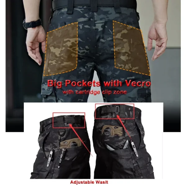 New Military Pants for Men Tactical Cargo Pants Big Multi-pocket Waterproof  Ripstop Army Combat Training Trousers Brand Joggers - Image 4