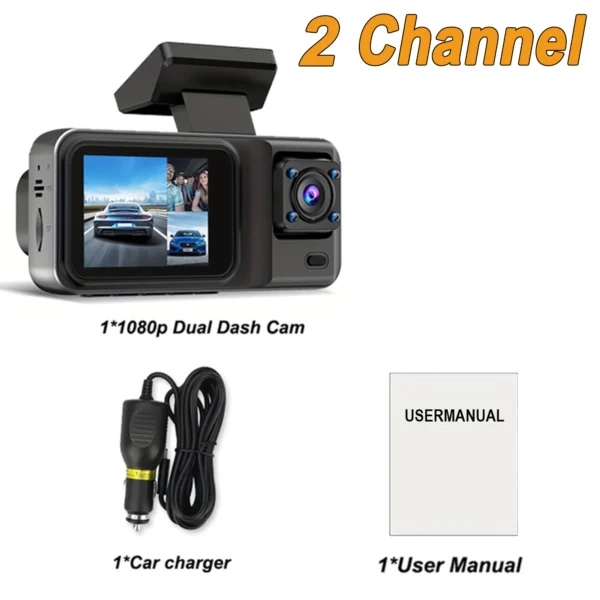 3 Channel Dash Cam for Cars Camera Black Box 1080P Video Recorder Rear View Camera for Vehicle Car DVR car accessories - Image 9