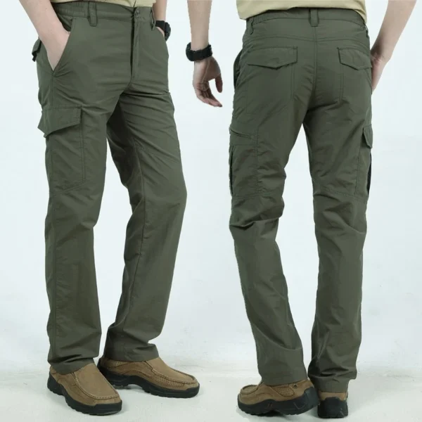 2023 Outdoor Waterproof Tactical Cargo Pants Men Breathable Summer Casual Army Military Long Trousers Male Quick Dry Cargo Pants - Image 5